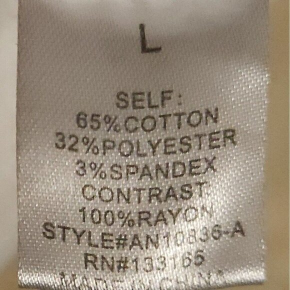 Altar'd State Blue White Mixed Material Floral Gauzy Oversized Top Large - Picture 6 of 7